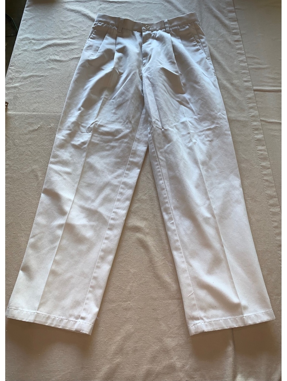 Dockers White Flat Front Pants W31 L32